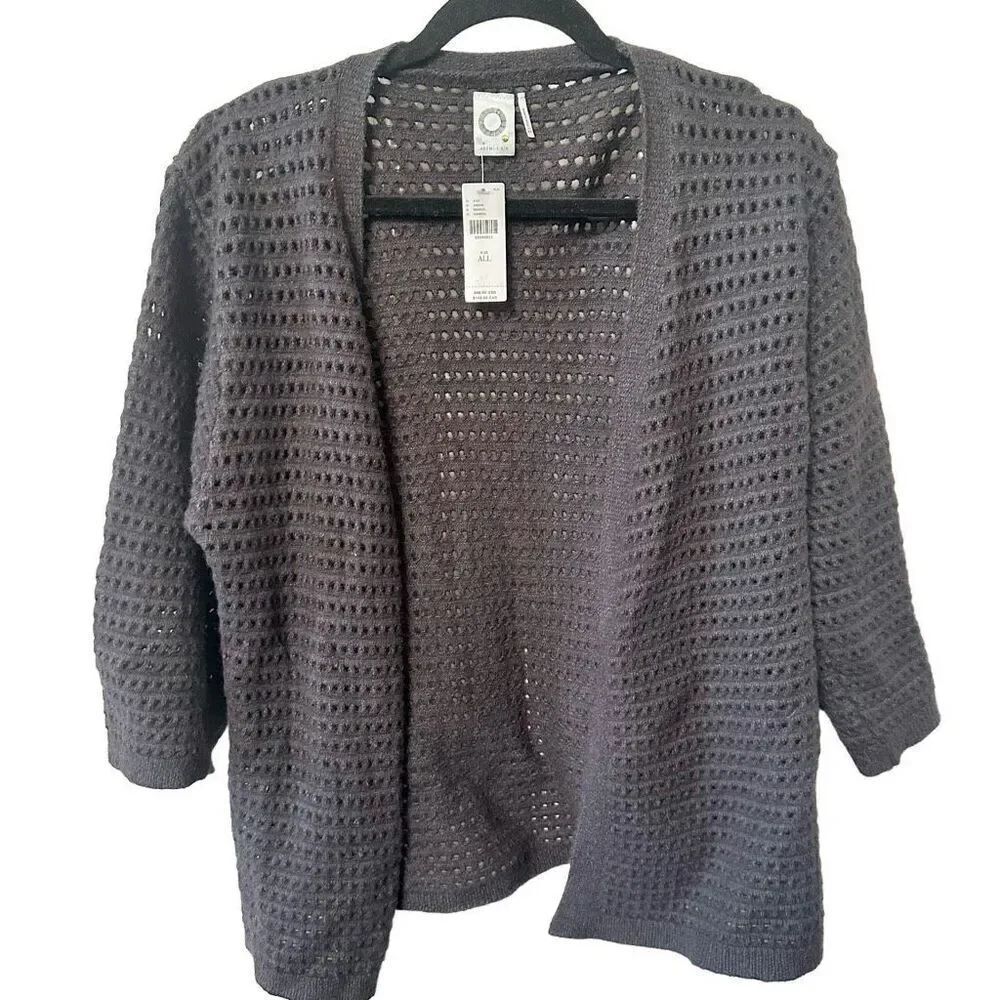 Akemi + kin grey cut out cardigan sweater